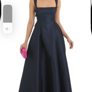NWT Lucy in the Sky Fit and Flare Maxi Dress in Navy